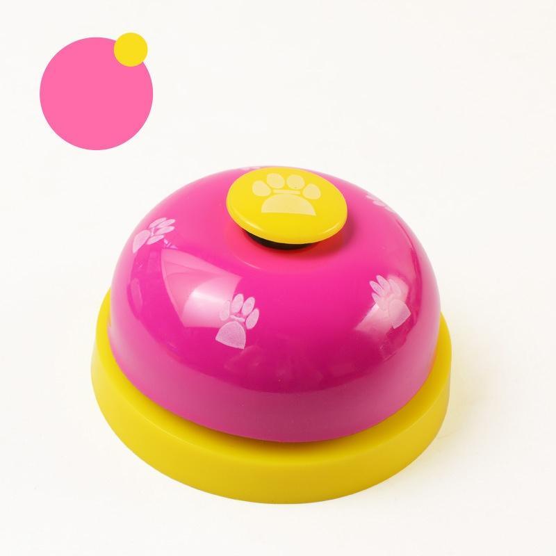 Pet Toy Training Called Dinner Small Bell Footprint Ring Dog Toys For Teddy Puppy Pet Call